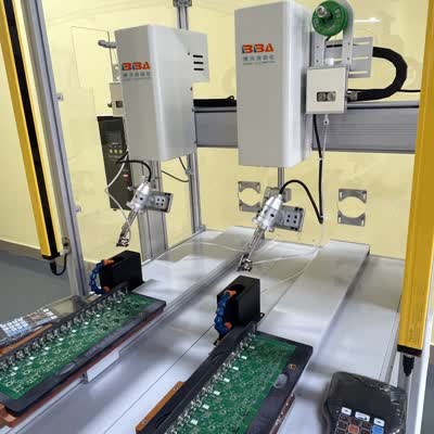 Robotic Soldering Machine Gantry Type Style with Safety Cover, Ideal for PCB Assembly