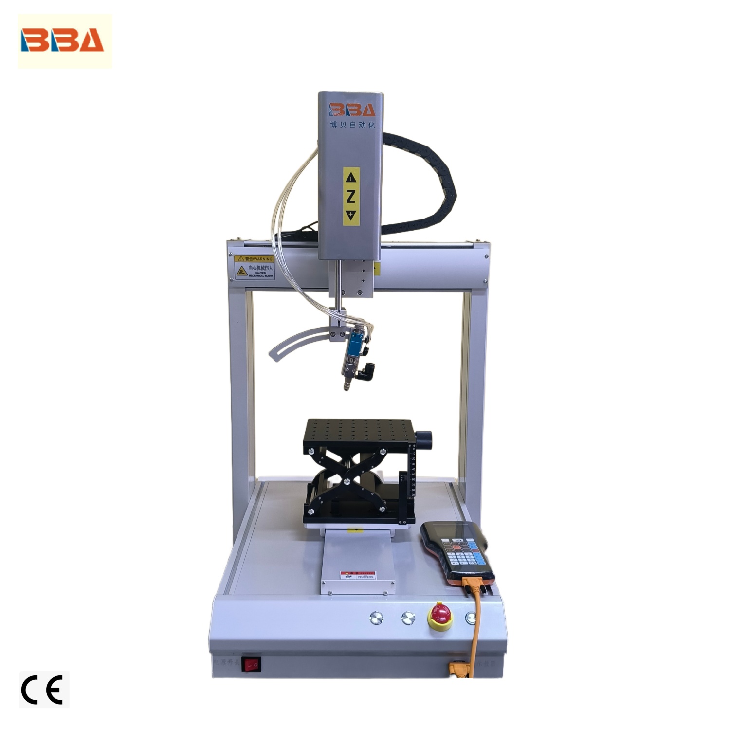 BBA Automatic Glue Dispensing Robot with Silicone Glue Compatible And UV Glue Dispenser Used in Mobile Phone Manufacturing