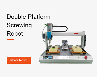 Double platform screwing robot