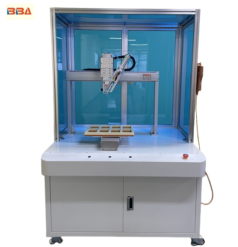 Glue Dispenser Automatic Machine with Safety Cover Light Curtain for Battery Auto Glue Coating