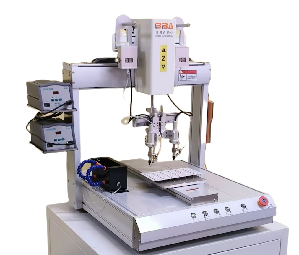 BBA Single Platform Soldering Machine with Dual Irons and Temperature Control