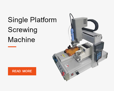 Single platform screwing machine