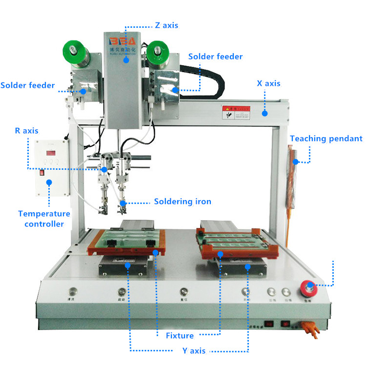 automation robotic arm soldering machine 