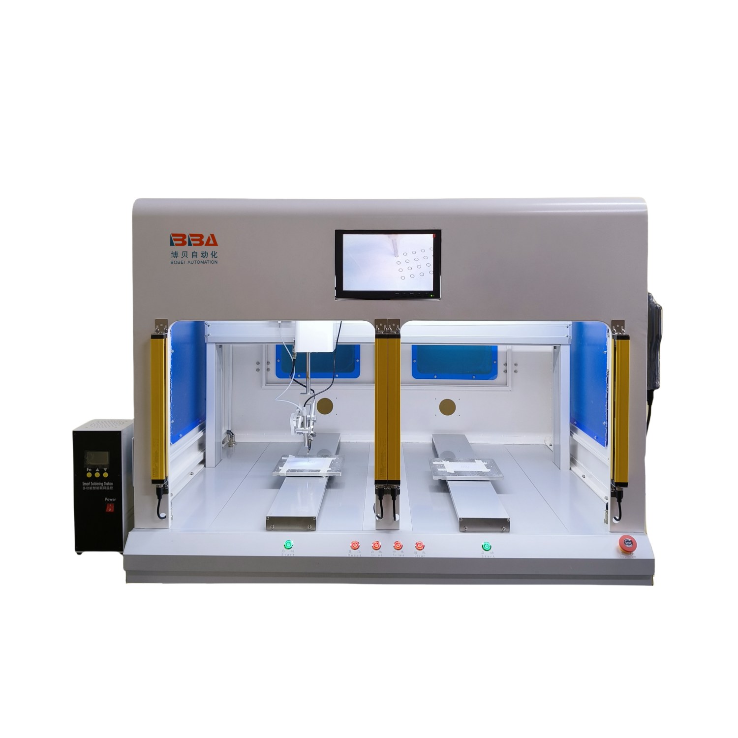 BBA Double-Station Automated Soldering Machine with Safety Grating, Electronic Microscope, And Dual-Platform Efficiency