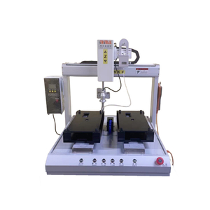 Double Working Platform Robotic Soldering System with Single Iron Tip for PCB and Wire Soldering