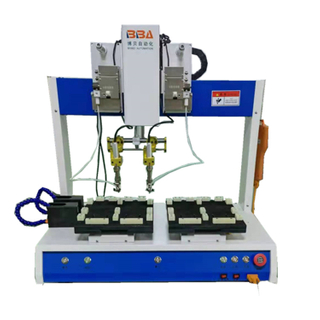 High Efficiency Desktop Robotic Soldering Machine with Double Soldering Tips