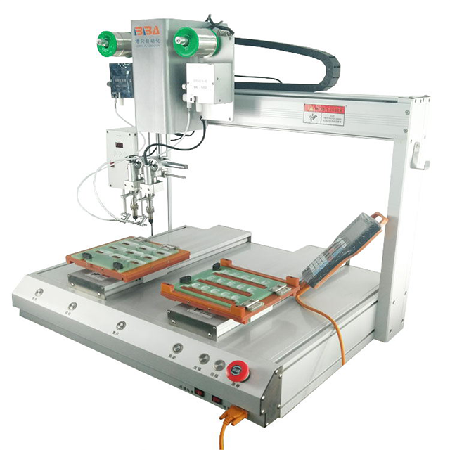 High Speed Industrial Robotic Soldering Machine with Double Soldering Irons