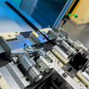 High-precision fully automatic screw-driving machine for door locks; vacuum-pickup tightening equipment for small screws; equipped with a safety light curtain.