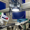 Fully automatic threaded insert assembly machine featuring CCD visual inspection, automatic feeding, precision tightening with seating verification, and anti-misalignment/anti-deformation assembly cap