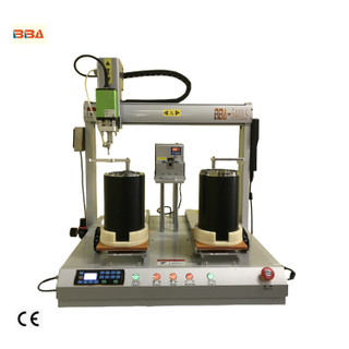 Dual-station automatic screw driving machine, electronic radiator screw assembly machine, anti-lost screw alarm screw machine